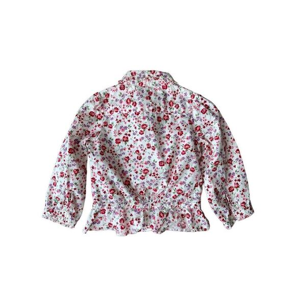 Ralph Lauren Baby Girl Floral Print Button Down Shirt - Picture 3 of 8